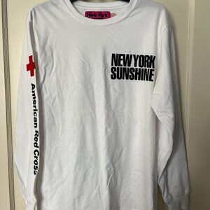 New York Sunshine x American Red Cross long sleeve tee size s rare 2022